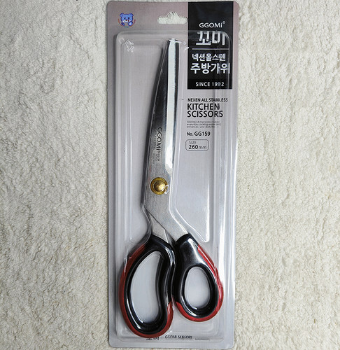 韩国GGOMI抗菌不锈钢厨房剪刀烤肉剪户外家用剪子烧烤多用途GG159