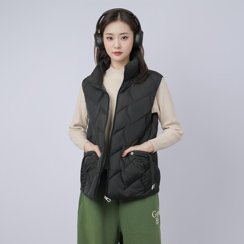 一线撤柜撤标2024年秋冬季女士新款时尚宽松背心坎肩马甲棉服外套