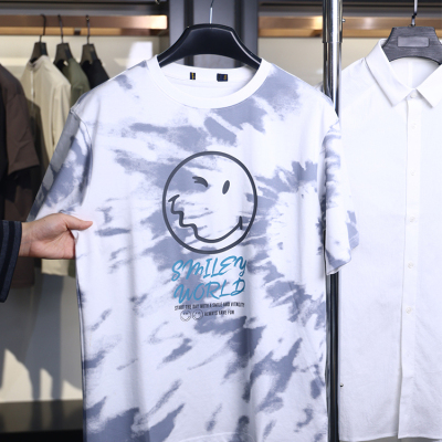 【H家】撤标撤柜！夏季男冰爽棉凉感印花SmileyWorld系列短袖T恤