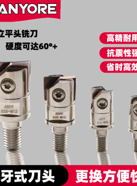 半圆球刀片铣刀ZCFW20-R1代替日立清角刀头悍御半圆铣刀片硬料用