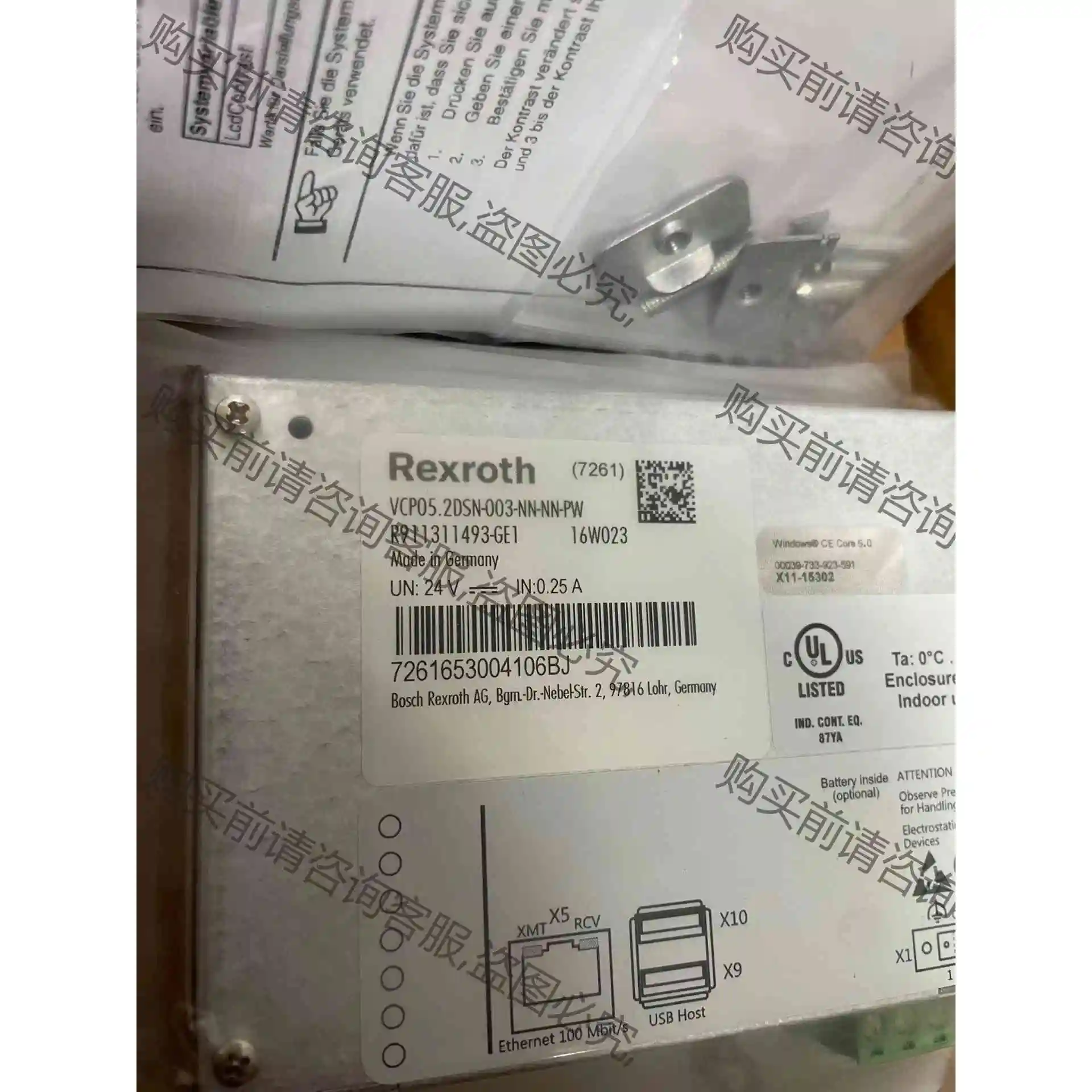 力士乐VCP05 VCP05.2DSN-003-NN-NN- 议价 品质保证