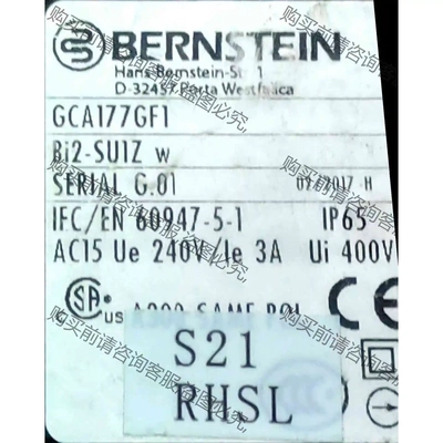 BERNSTEIN D-32457 Bi2-SUlZ有9 议价 品质保证