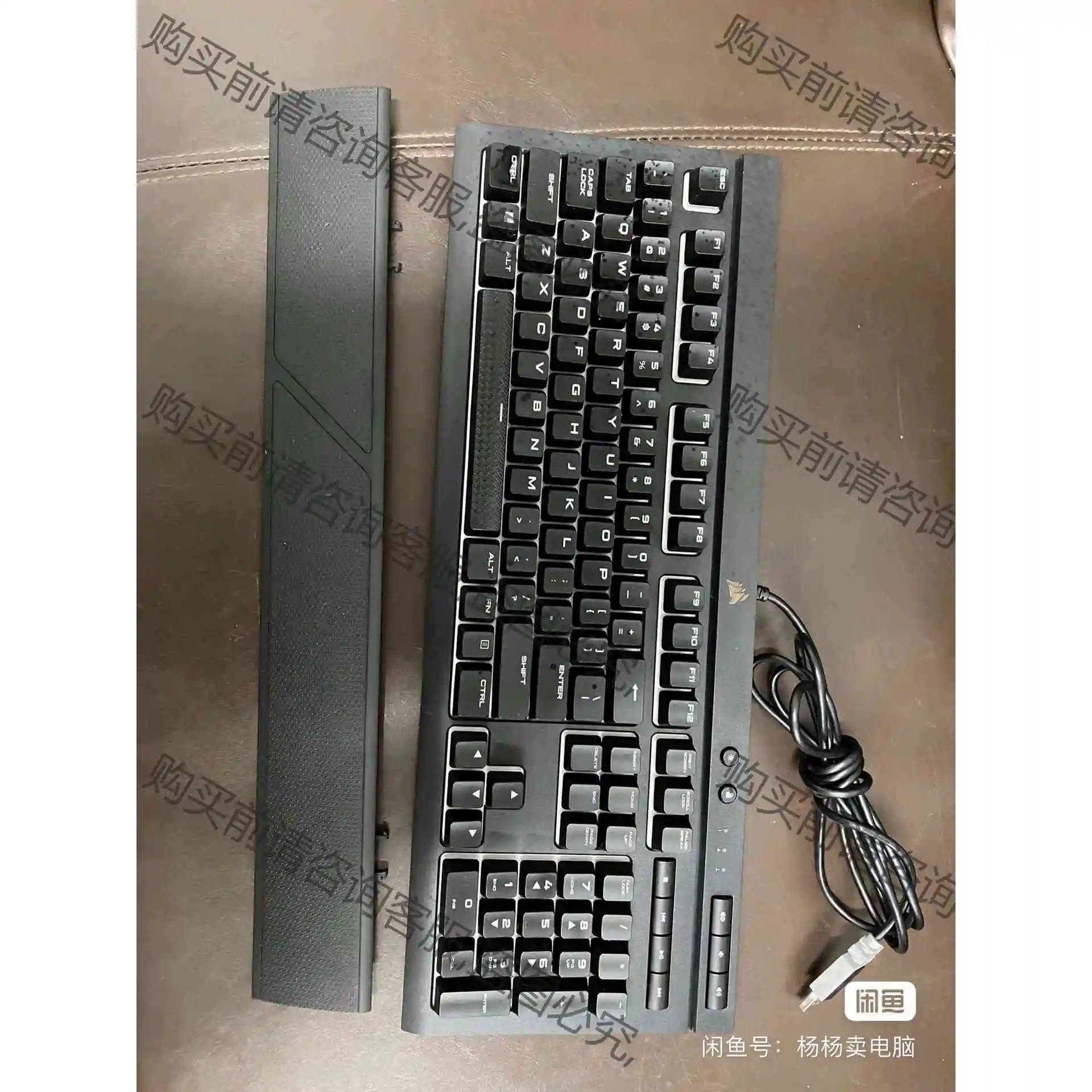 美商海盗船k68rgb键盘红轴cherry樱桃背光机械键盘电 议价 品质保