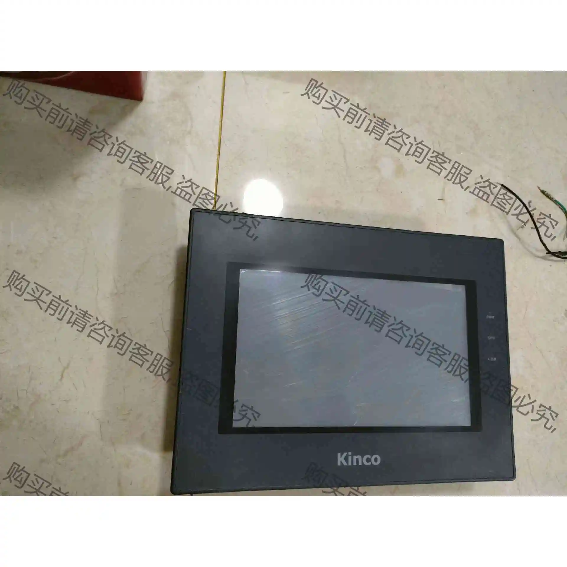 步科触摸屏MT4512T二手拆机，实物如图，通电如图。 议价 品质保
