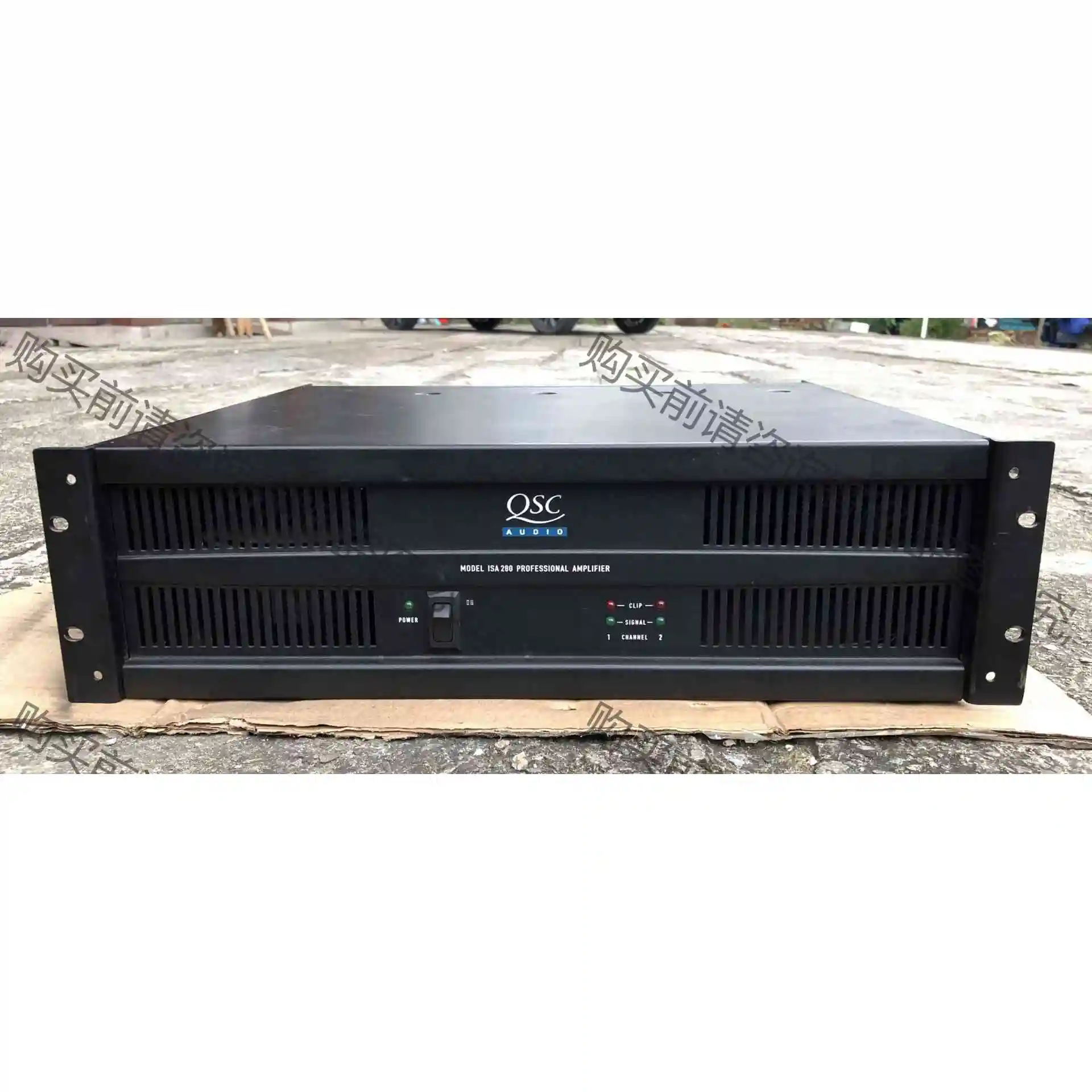 Qsc功放，isa280，正常使用，原装无修，后面改了2个接 议价 品质