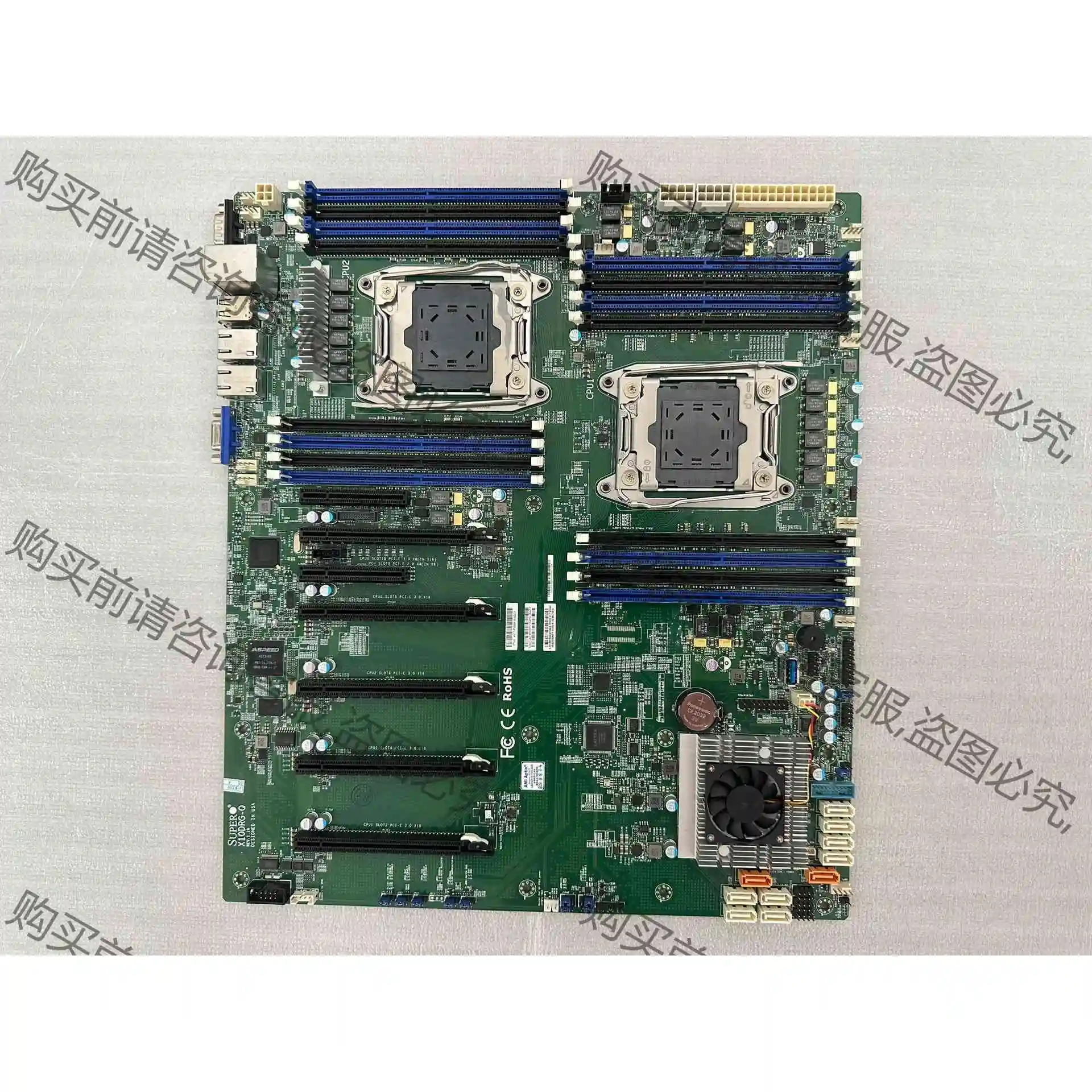 超微X10DRG-Q 4路GPU显卡 双路X99服务器主板L 议价 品质保证