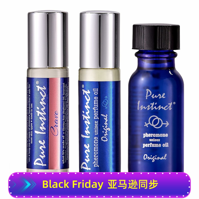 美国直邮Pure Instinct Infused Essential Oil 男女滚珠古龙香水