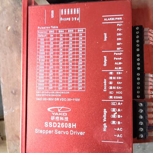 议价研控YAKO SSD2608H闭环步进驱动器+YK286EC