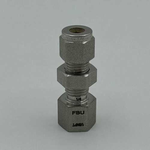 议价熊川 双卡套转内锥螺纹隔壁接头 FBUSS-4FBU2FF 卡套1/4