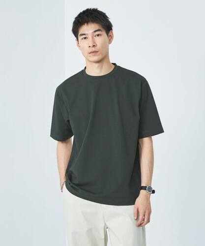 united arrows green label relaxing男士高定面料短袖T恤打底衫