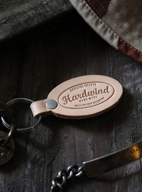 Leather Panel KeyRing  HARDWIND皮牌钥匙圈钥匙扣