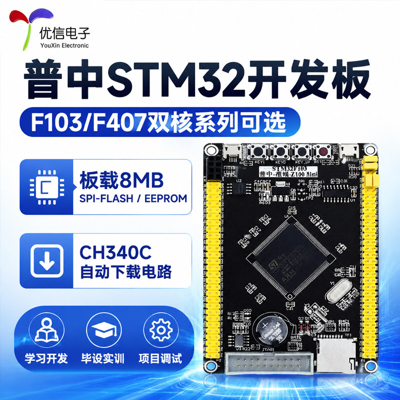 普中_STM32-F103/F407系统开发板图片