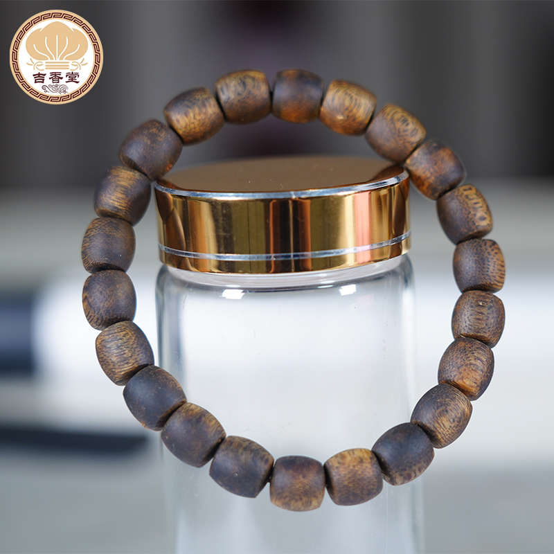 正宗海南沉香沉水浮手串工艺品单圈手串