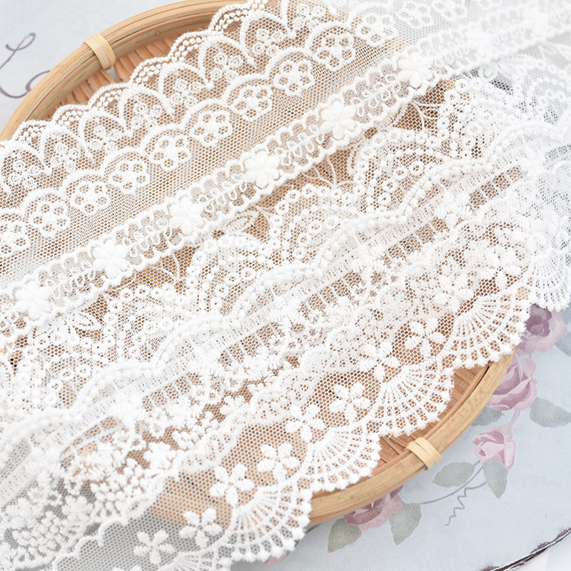 水溶蕾絲花邊 純白色棉線刺繡蕾絲花邊 娃衣服裝童裝 DIY手工輔料在類目 居家布藝, 縫紉DIY材料、工具及成品, 縫紉DIY配件/輔料/配飾, 花邊中 - 來自Buy2taobao.com提供專業的淘寶代購服務