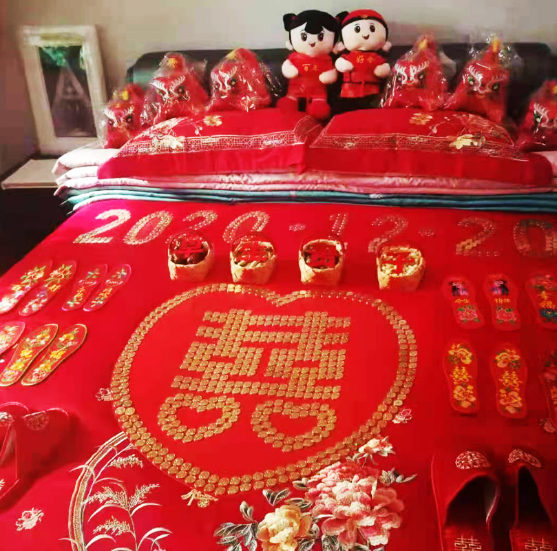 五角模板新娘摆件订制日期喜字