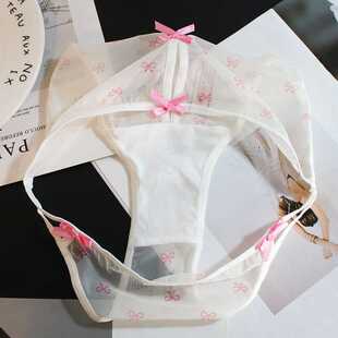 高品质纯棉档冷艳之美娇妻内裤开缝露屁股甜美少女气质超仙三角裤