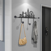 免打孔挂衣架壁挂墙上进门口入户轻奢挂钩玄关衣帽墙壁式 衣服挂钩