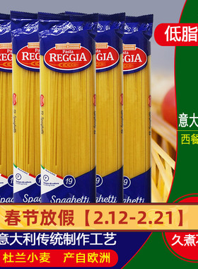 瑞际Reggia意大利面原装进口优惠促销装直面19号圆面条意面包邮