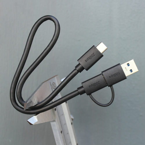 40厘米USB3.2Gen2二合一数据线