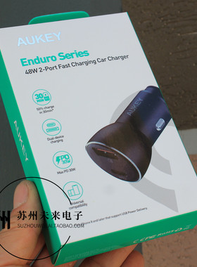 AUKEY傲基48W双口1A1C车充PD快充