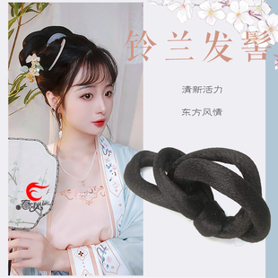 古风汉服假发全发丝可弯曲变形发髻古装发包梦华盼儿春秋宋制发型