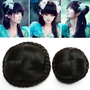 古装丸子假发发包仕女宫女侠女影楼影视戏剧发髻丸子头丫鬟发型