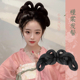 汉服假发包古风盘发发髻一体式 头饰后脑勺垫发女 明制婚服造型古装