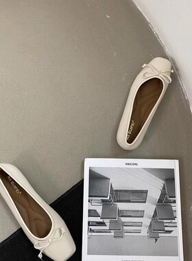 2026春季新款浅口单鞋女鞋2025年夏季橡胶低跟(小于3cm)平跟浅口