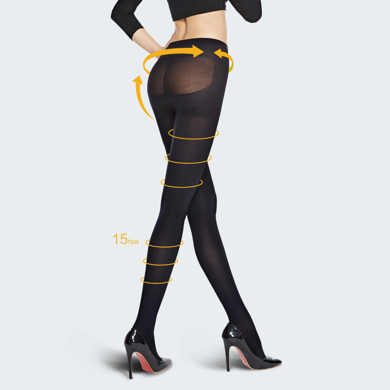 曼姿丝袜女塑身美腿天鹅绒面膜连裤袜收腹提臀瘦腿抗起球打底裤