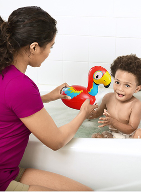 百威 Bestway网红儿童加厚充气小不倒翁玩具红鹦鹉52369