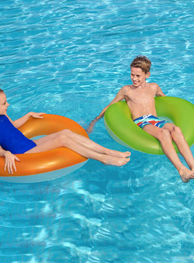 百威 Bestway36025 儿童充气雾状料游泳圈 水上游玩泳圈B2