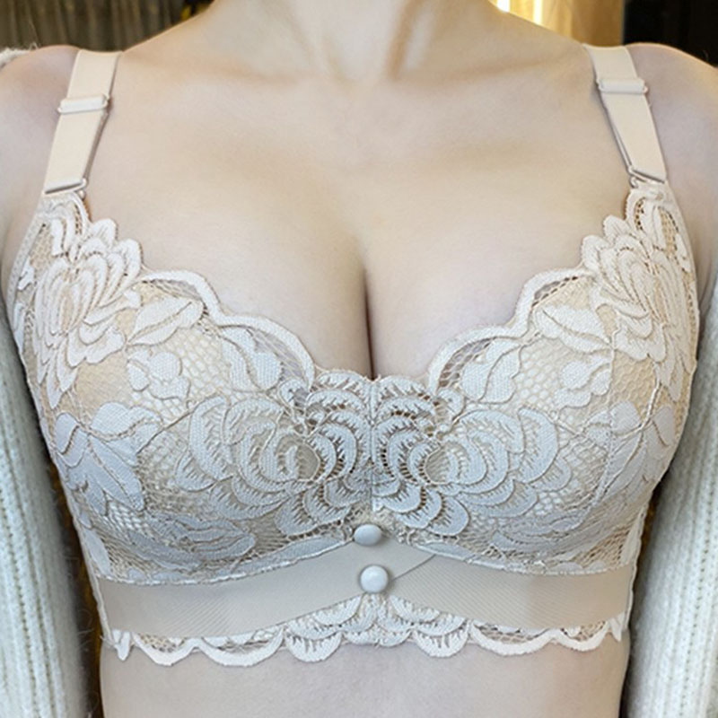 蒂姿美小胸显大诗意美胸珏女人聚拢收副乳皇后文胸加厚舒适内衣