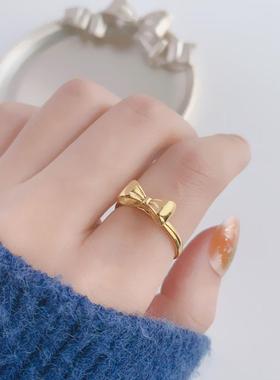 欧美钛钢套装戒指女设计感小众