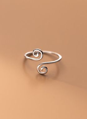 戒指ring女韩版气质简约小清新紧箍咒线条个性时尚高级感手饰品