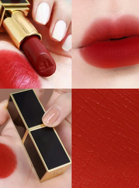 TOM FORD汤姆福特TF口红16斯嘉丽红100哑光#52黑细管唇膏圣诞礼盒