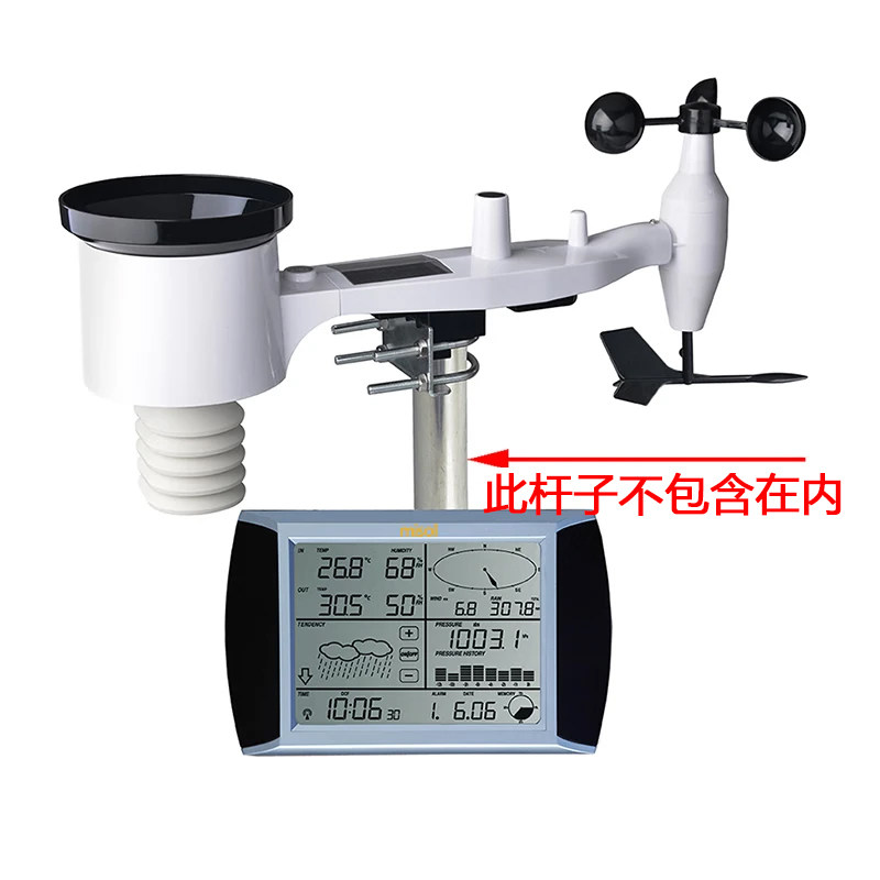 无线气象站 1080 无线传输 数据存储 温度湿度风速风向雨量