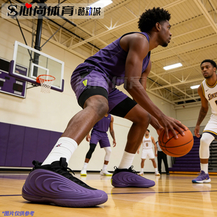 Vol.10 现货 Adidas Harden JQ9426 哈登10赛博紫实战低帮篮球鞋