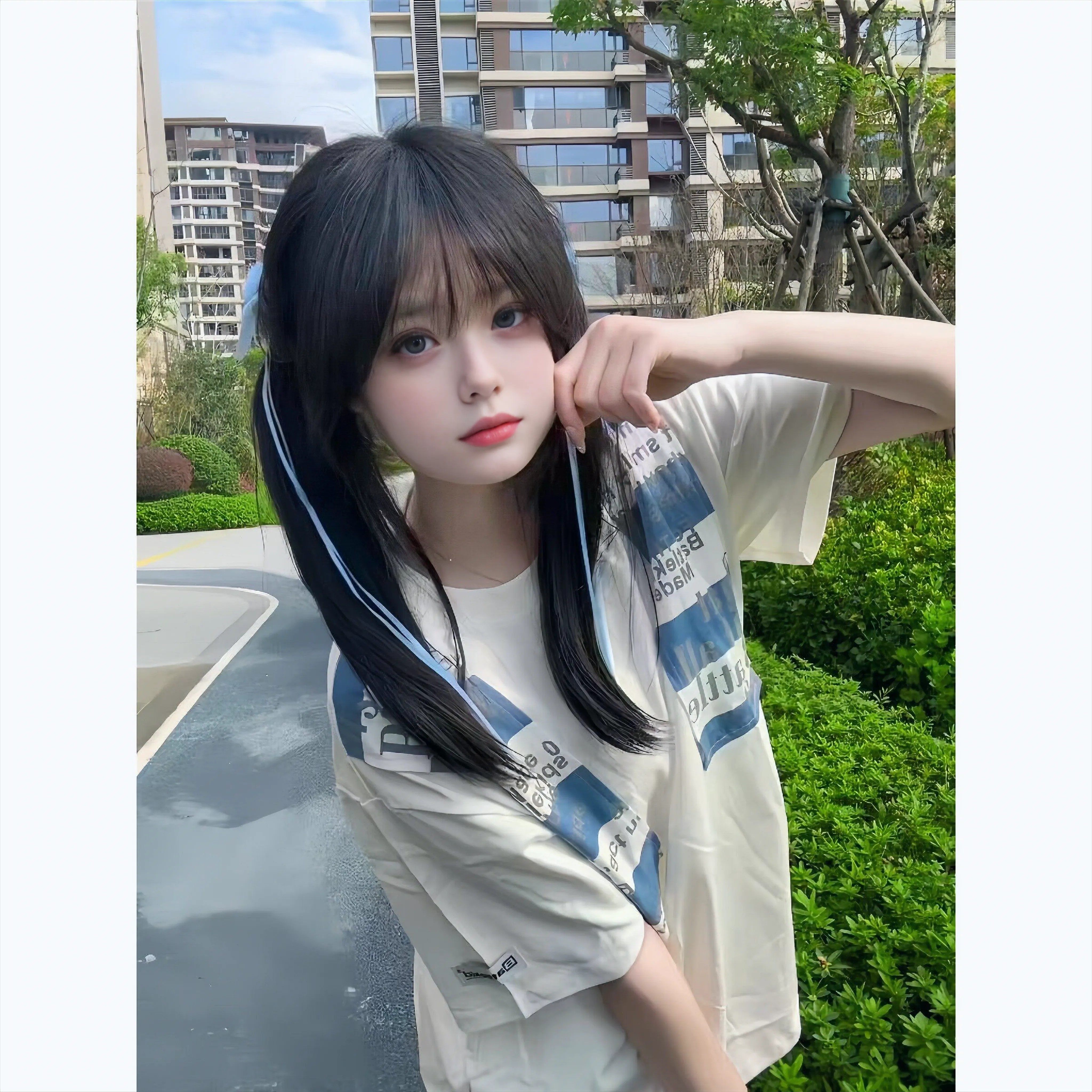 美式街头字母贴布短袖T恤女学生