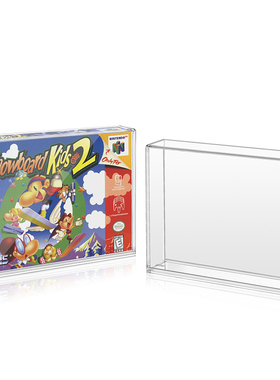 高透明亚克力保护盒用于任天堂N64 SNES美版游戏卡透明防尘收纳盒