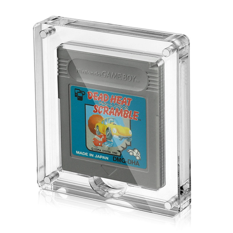 Game Boy Color GBC游戏卡盒磁吸盖 高透明亚克力游戏展示盒 单卡