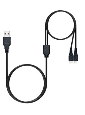 3.5米 一拖二 PS4 手柄充电线 PS VR数据线 XBOX ONE PSV 连接线