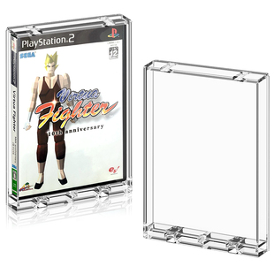 PS2游戏碟磁吸透明保护盒XBOX收纳盒WII U 游戏碟透明防尘展示盒