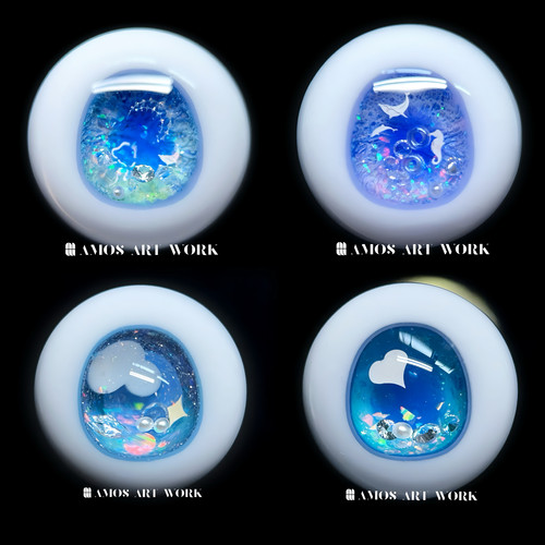 【AAW】BJD现货DD树脂眼珠14、16、18、20、22mm流沙眼夜光眼