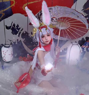 祈雪灵祝公孙离cos皮肤服装王者荣耀农药cosplay现货道具伞漫展伞