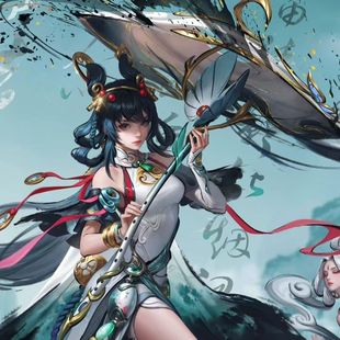 王者荣耀皮肤公孙离离恨烟无双限定COS伞道具伞