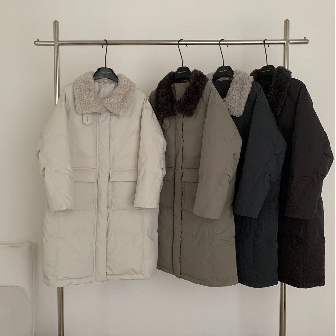 奢享轻暖年货高款 90白鸭绒羽绒服】毛领款可翻可立面料厚实保暖