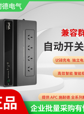 BK650M2-CH APC施耐德UPS不间断电源390W群晖NAS专用电脑备用电源