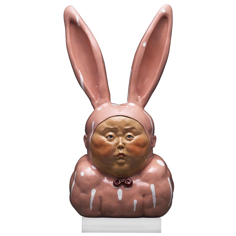 稀奇艺术限量雕塑摆件瞿广慈作品《兔男郎》配精美礼物盒