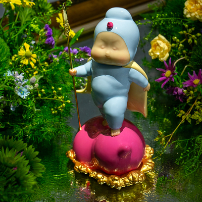 稀奇艺术 《福禄·自在》桌面马年摆件生日礼物新年礼物玄关摆件