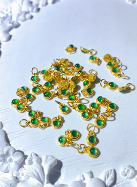 王小仙女古法金天然翡翠提溜